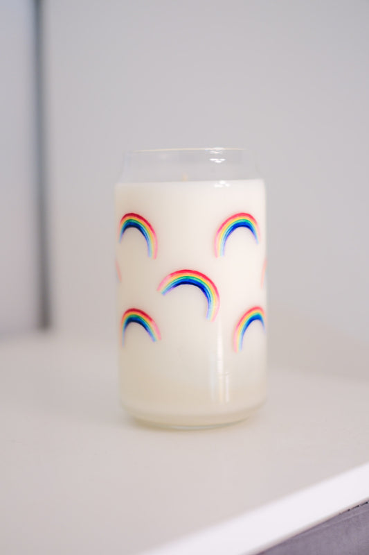 Modern Chandler Candle x Scribs Sugarplum Fairy Rainbow Cup Candle