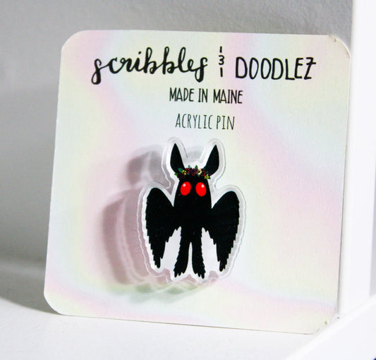 Mothman Acrylic Pin