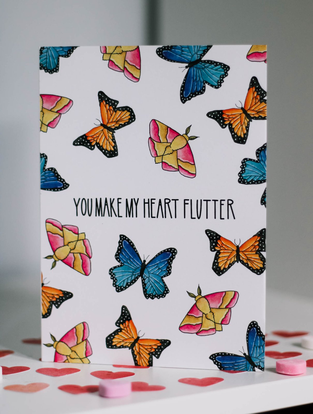 Heart Flutter Butterfly Love Card