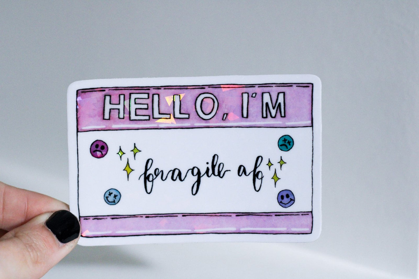 Fragile AF Name Tag