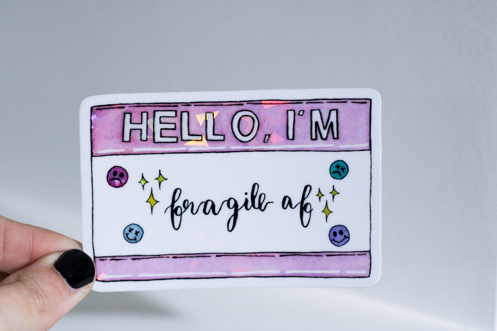 Fragile AF Name Tag