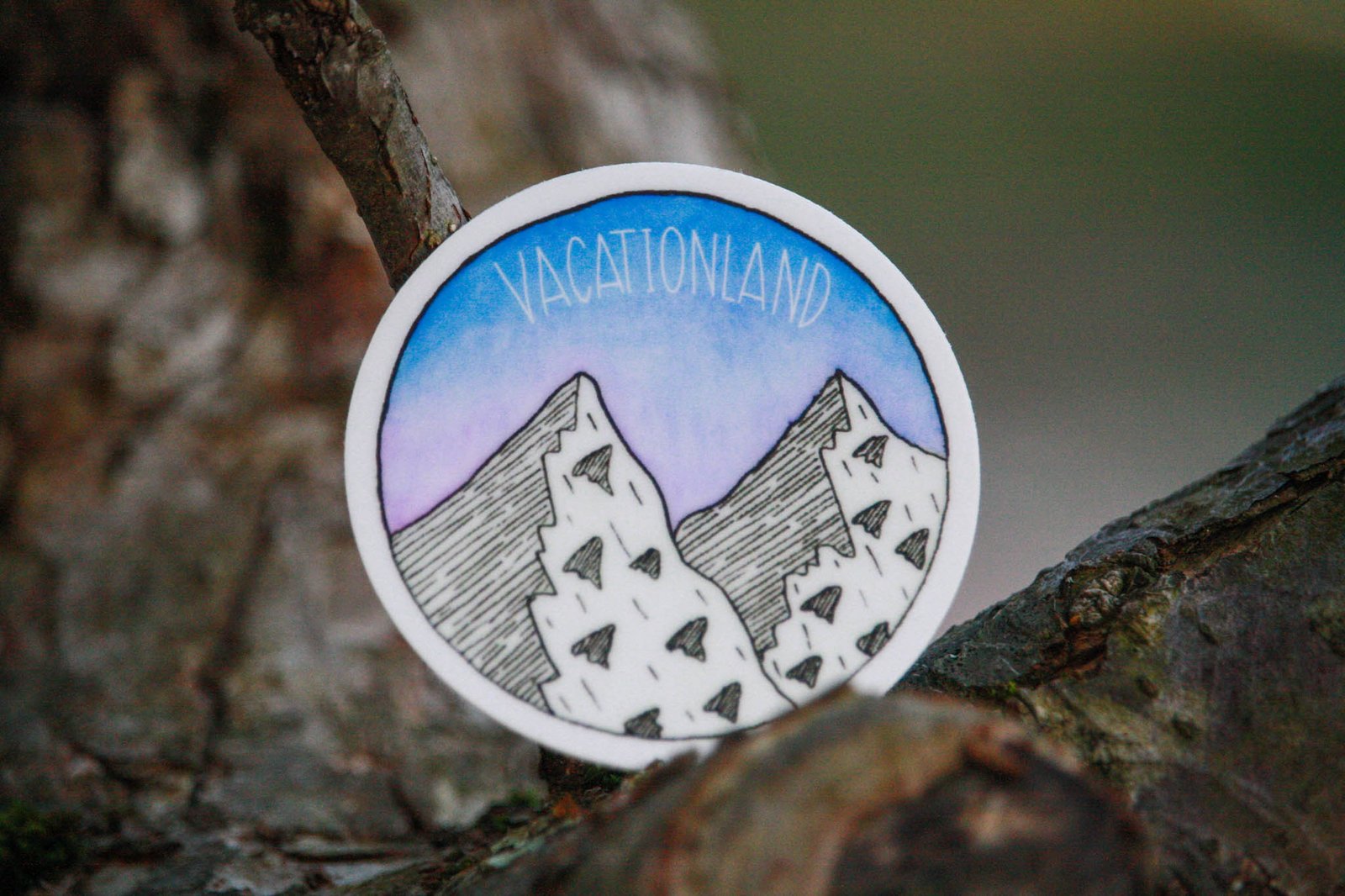 Vacationland Round Sticker