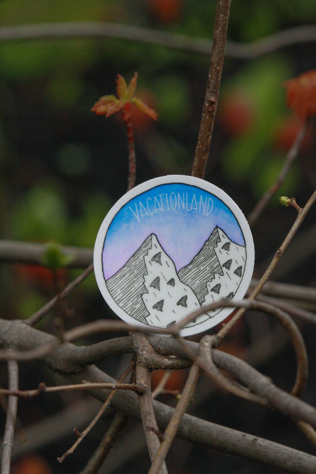 Vacationland Round Sticker